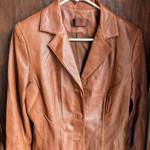 Danier Cognac Brown Blazer - Picture 1 of 5